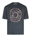 Acne Studios Logo Printed Crewneck T-shirt In Black