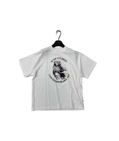 Acne Studios Printed T-shirt In Gray