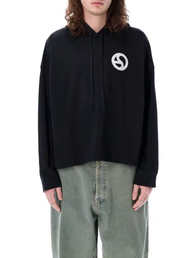ACNE STUDIOS LOGO PRINTED DRAWSTRING HOODIE