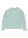 Acne Studios Logo-printed Long-sleeve T-shirt In Blue