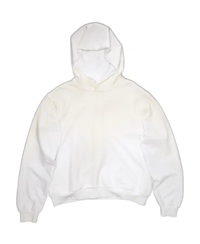 Acne Studios Logo Printed Long-sleeved Hoodie In White