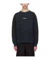 Acne Studios Stamp Logo Crewneck Sweatshirt In Black