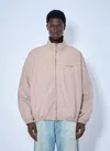 Acne Studios Logo Printed Zip-up Jacket In White