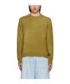 Acne Studios Logo Round-neck Sweater In Brown