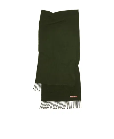 Acne Studios Logo Scarf In Black