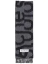 Acne Studios Logo Scarf In Black