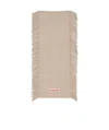 Acne Studios Fringe Wool Scarf In Nude