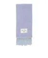 Acne Studios Logo Scarf In White