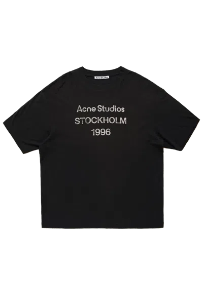 Acne Studios Logo Short Sleeve T-shirt Black