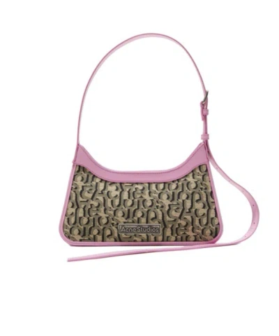 Acne Studios Logo Shoulder Bag In Multicolor