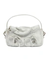 Acne Studios Multipocket Micro Vintage Hand Bag In White/grey