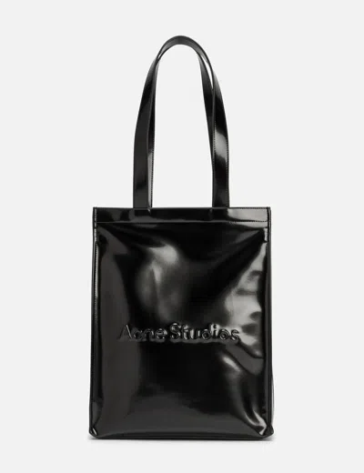 Acne Studios Logo Shoulder Tote Bag In Black