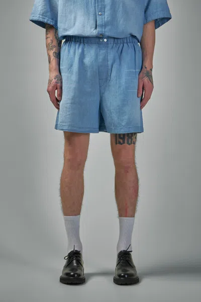 Acne Studios Logo Stamp In Blue