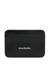 Acne Studios Aroundy Leather Card Holder In Black