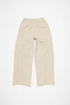 Acne Studios Logo Sweatpants In Faded Grey