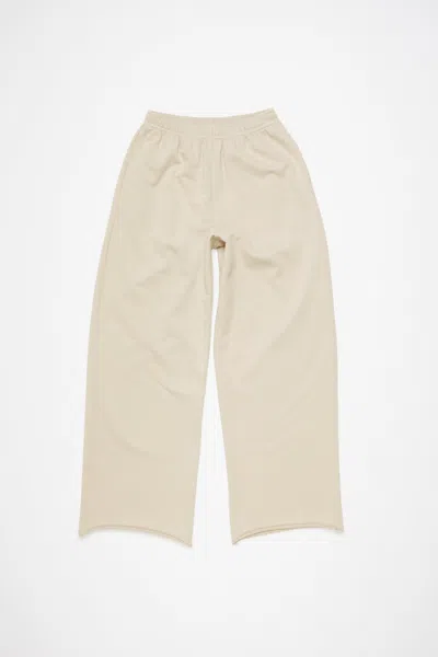 Acne Studios Logo Sweatpants In Faded Grey