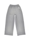 Acne Studios Logo Sweatpants Grey Melange In Purple