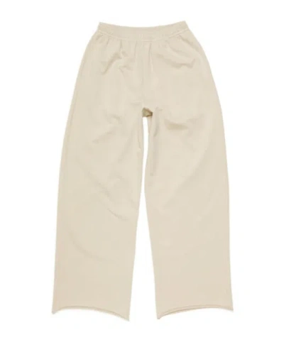 Acne Studios Logo Sweatpants In Nude