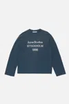 Acne Studios Logo T-shirt - Relaxed Fit In Blue
