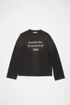 Acne Studios Logo 1996 Long Sleeve T-shirt In Faded Black