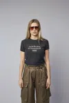 Acne Studios Logo Short Sleeve T-shirt In Black