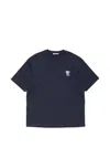 Acne Studios Logo T-shirt In Blue