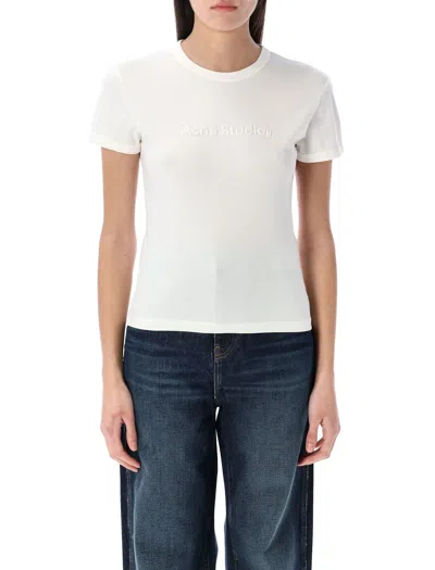 Acne Studios Logo T-shirt In White