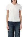 Acne Studios Logo T-shirt In Cold White