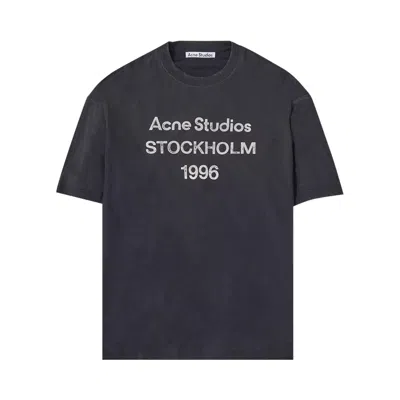 Pre-owned Acne Studios Logo T-shirt 'faded Black'