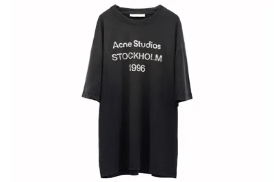 Pre-owned Acne Studios Logo T-shirt Faded Black Bm0