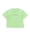Acne Studios Oversized T-shirt With Fade-out Vintage Finish In Green