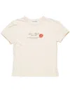 Acne Studios Logo T-shirt In Neutrals