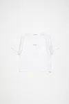 Acne Studios Logo T-shirt In Optisches Weiss