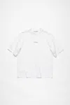 Acne Studios Exford U Logo-print Organic Cotton-jersey T-shirt In Optisches Weiss