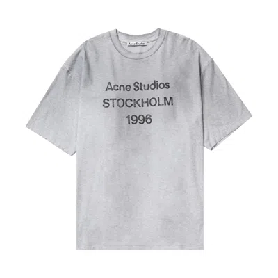 Pre-owned Acne Studios Logo T-shirt 'pale Grey'