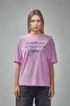 Acne Studios Logo T-shirt In Pink & Purple