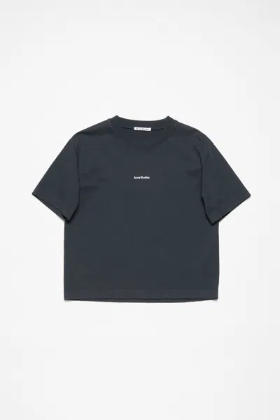Acne Studios Logo T-shirt In Schwarz