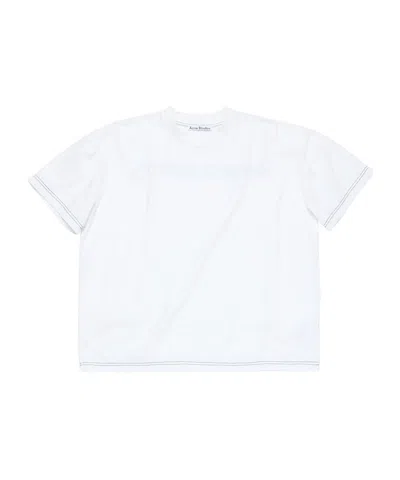 Acne Studios Logo T-shirt In White