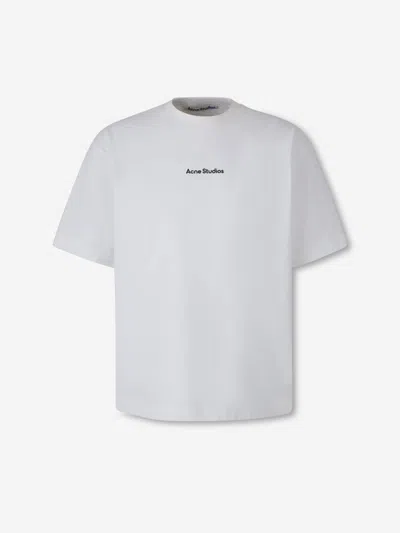 Acne Studios Logo T-shirt In White