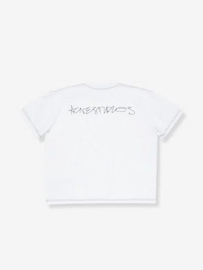 Acne Studios Logo T-shirt In White