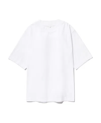 Acne Studios Logo-tag Cotton T-shirt In White