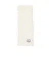 Acne Studios Logo-tag Faux-fur Scarf In White
