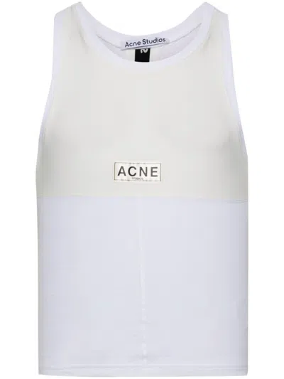 Acne Studios Ebot Tech Tank Top In White