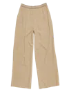 Acne Studios Logo Tape Trousers Camel Beige