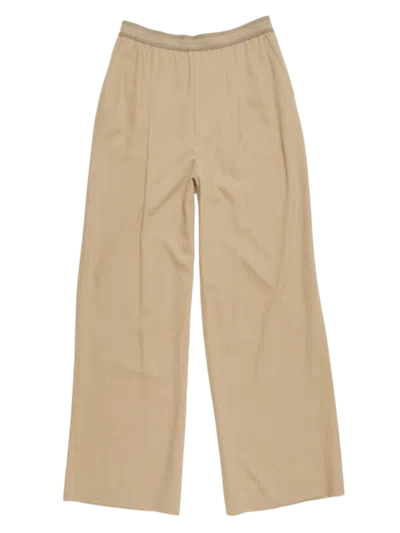 Acne Studios Logo Tape Trousers Camel Beige