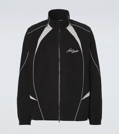 Acne Studios Logo Technical Jacket In Black