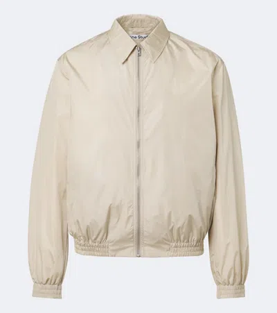 Acne Studios Logo Technical Jacket In Sand