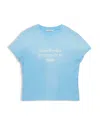 Acne Studios Logo Tee In Blue