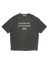 Acne Studios Logo T-shirt Faded Black In Green