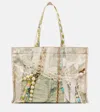 Acne Studios Logo Trompe L'oeil Canvas Tote Bag